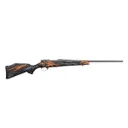Weatherby Vanguard Compact Hunter 7mm-08 Remington Bolt Action Rifle - Black/Orange/Gray, Ideal for Precision Hunting - VYH7M8RR2B - Weatherby