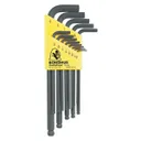 Bondhus BLX13 13-Piece Long Length Ball End L-Wrench Set, Black - Bondhus