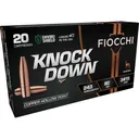 Fiocchi KnockDown .243 Winchester 80 gr LFCHP 20rds Rifle Ammo for Versatile Shooting - 243CHA - Fiocchi