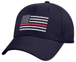 Rothco Thin Red Line Flag Low Profile Cap - Navy Blue - Rothco