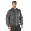 Rothco Ma-1 Flight Jacket With Patches - Gunmetal Grey, 3X-Large - Rothco