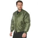 Rothco Concealed Carry Ma-1 Flight Jacket - Sage Green, Large - Rothco