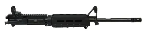PSA 16" Nitride 1:7 M4 Carbine 5.56 NATO MOE AR-15 Upper Assembly, Black - with BCG/CH & Rear Mbus - Palmetto State Armory