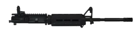 PSA 16" Nitride 1:7 M4 Carbine 5.56 NATO MOE AR-15 Upper Assembly, Black - With Rear Mbus No BCG/CH - Palmetto State Armory