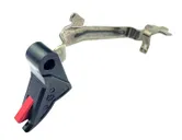 Cross Armory Enhanced Flat Faced Trigger for Glock Gen 1 to 4 Pistol, Anodized Black/Red - CRGTB - Cross Armory
