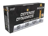 Fiocchi Defense Dynamics .40 S&W 180 gr Jacketed Hollow Point Ammo, 50rds - 40SWE - Fiocchi
