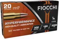 Fiocchi Extrema Rifle Line 180 gr SST Polymer Tip BT .300 Win Mag Ammo, 20/box - 300WMHSA - Fiocchi
