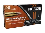 Fiocchi Hyperformance .308 Win 180 gr SST Polymer Tip BT Ammo, 20rds - 308HSC - Fiocchi