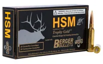 HSM Ammunition Trophy Gold 140 gr Match Hunting Very Low Drag 6.5 Crd Ammo, 20/box - BER-65 Creedmoor 140VLD - HSM Ammo