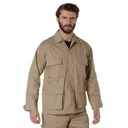 Rothco Twill Bdu Shirt - Khaki, 2X-Large - Rothco
