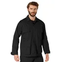 Rothco Twill Bdu Shirt - Black, 2X-Large - Rothco