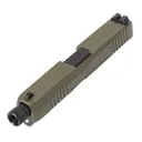 PSA Dagger Complete Slide Assembly with Threaded Barrel, Extreme Carry Cut, Sniper Green - Palmetto State Armory