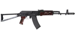PSAK-74 Triangle Side folding rifle with Toolcraft Trunnion, Bolt, and Carrier, Plum Gloss - 