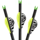 Lumenok Crossbow Bolts 20 in. Green Capture Nocks 3 pk. - Lumenok