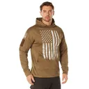 Rothco Concealed Carry U.S. Flag Hoodie - Coyote Brown, 3X-Large - Rothco