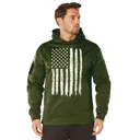 Rothco Concealed Carry U.S. Flag Hoodie - Olive Drab, 3X-Large - Rothco