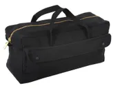 Rothco Canvas Jumbo Tool Bag With Brass Zipper - Black - Rothco