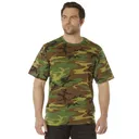 Rothco Full Comfort Fit T-Shirt - Woodland Camo, 2X-Large - Rothco