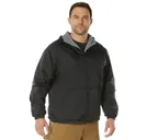 Rothco Reversible Lined Jacket With Hood - Black, 2X-Large - Rothco