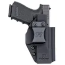 Rounded Gear Universal IWB Holster Ambidextrous Kydex Black - Durable and Comfortable Fit - RGUNVRSLSTNDRDBLK - Rounded Gear