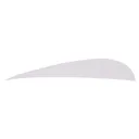 Trueflight Parabolic Feathers White 4 in. LW 100 pk. - Trueflight
