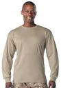 Rothco Moisture Wicking Long Sleeve T-Shirt - Desert Sand, 3X-Large - Rothco