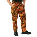 Rothco Color Camo Tactical Bdu Pants - Savage Orange Camo, 3X-Large - Rothco