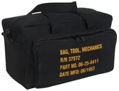 Rothco G.I. Type Zipper Pocket Mechanics Tool Bag With Military Stencil - Black - Rothco