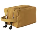 Rothco Canvas Dual Compartment Travel Kit - Coyote Brown - Rothco