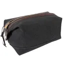 Rothco Canvas Leather Travel Kit - Charcoal Grey - Rothco