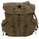 Rothco Vintage Weekender Canvas Backpack With Star - Rothco