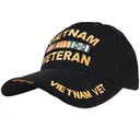 Rothco Deluxe Low Profile Vietnam Veteran Insignia Cap - Black - Rothco