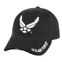 Rothco Deluxe U.S. Air Force Wing Low Profile Insignia Cap - Black - Rothco