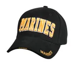 Rothco Deluxe Marines Low Profile Insignia Cap - Black - Rothco