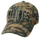 Rothco Deluxe Marines Low Profile Insignia Cap - Woodland Digital Camo - Rothco