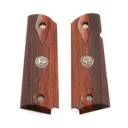 Wilson Combat Beveled Bottom Double Diamond Grip Fits 1911 Commander, Dark Rich Brown - Wilson Combat