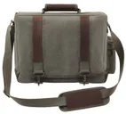 Rothco Vintage Canvas Pathfinder Laptop Bag With Leather Accents - Olive Drab - Rothco