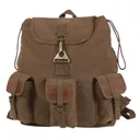 Rothco Vintage Canvas Wayfarer Backpack With Leather Accents - Rothco