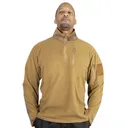 Rothco Quarter Zip Fleece Pullover - Coyote Brown, 3X-Large - Rothco