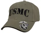 Rothco Deluxe Vintage Usmc Embroidered Low Pro Cap - Olive Drab - Rothco