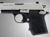 Hogue Wraparound Rubber Grips with Finger Grooves for Sig Sauer P938 with Ambidextrous Safety 98080 - Hogue