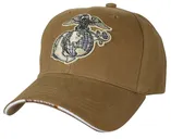 Rothco Deluxe Eagle, Globe Anchor Low Profile Cap - Coyote Brown - Rothco