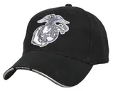 Rothco Deluxe Eagle, Globe Anchor Low Profile Cap - Black - Rothco