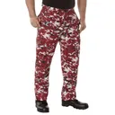 Rothco Digital Camo Tactical Bdu Pants - Red Digital Camo, Small - Rothco