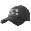 Rothco Thin Blue Line Flag Low Profile Cap - Grey - Rothco