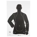 Action Target B-21E, Black Cardstock Target, 23"x35", 100 Per Box B-21EBLACK-100 - Action Target