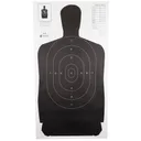 Action Target Standard Target, Full Size Black Silhouette, 24"x45", 100 Per Box B-27SBLACK-100 - Action Target