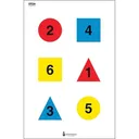 Action Target Discretionary Command Version 2-A Training Target, Black/Blue/Red/Yellow - Action Target