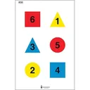 Action Target Discretionary Command Version 2-C Training Target, Black/Blue/Red/Yellow - Action Target