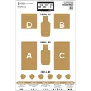 Action Target 556 Training Lab Target, Brown/White - Action Target